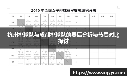 杭州排球队与成都排球队的赛后分析与节奏对比探讨