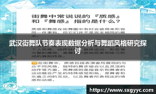 武汉街舞队节奏表现数据分析与舞蹈风格研究探讨